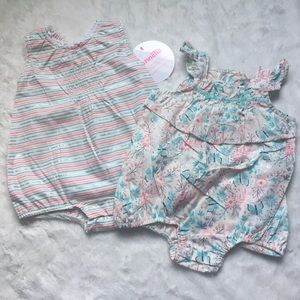 🦋 NWT Nannette baby 3 mon onesies